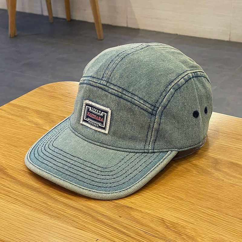 Vintage Flat Brim Denim Baseba - Corduroy Cap 5 Panel recension och pris