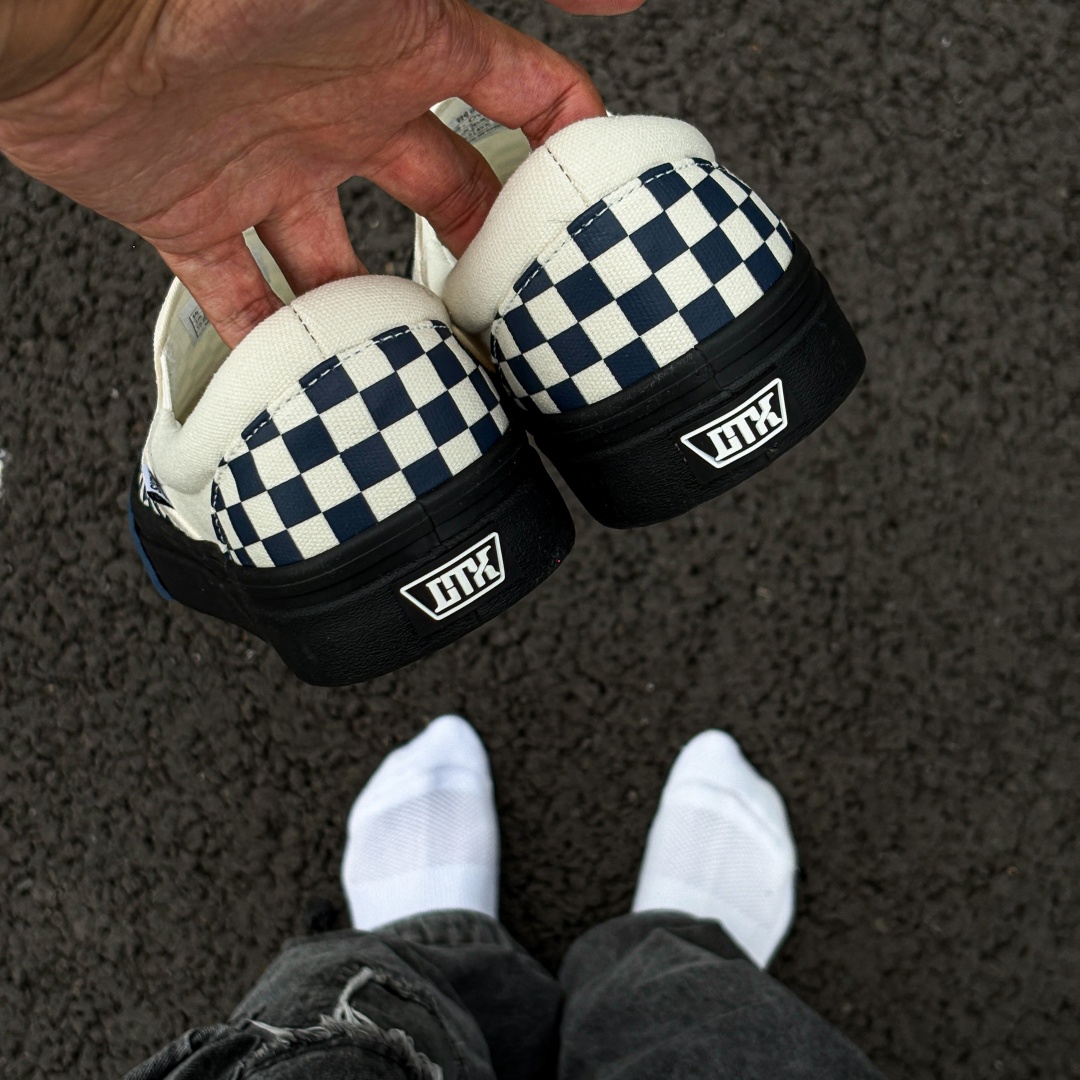 Blue‑White Checkerboard Slip‑o - Adidas Shoes Superstar recension och pris