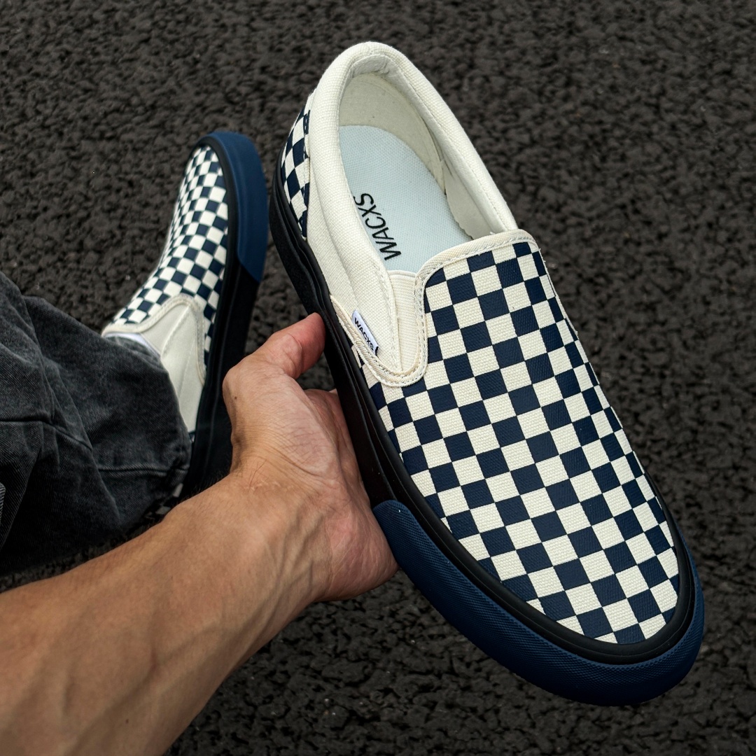 Blue‑White Checkerboard Slip‑o - Adidas Shoes Superstar recension och pris