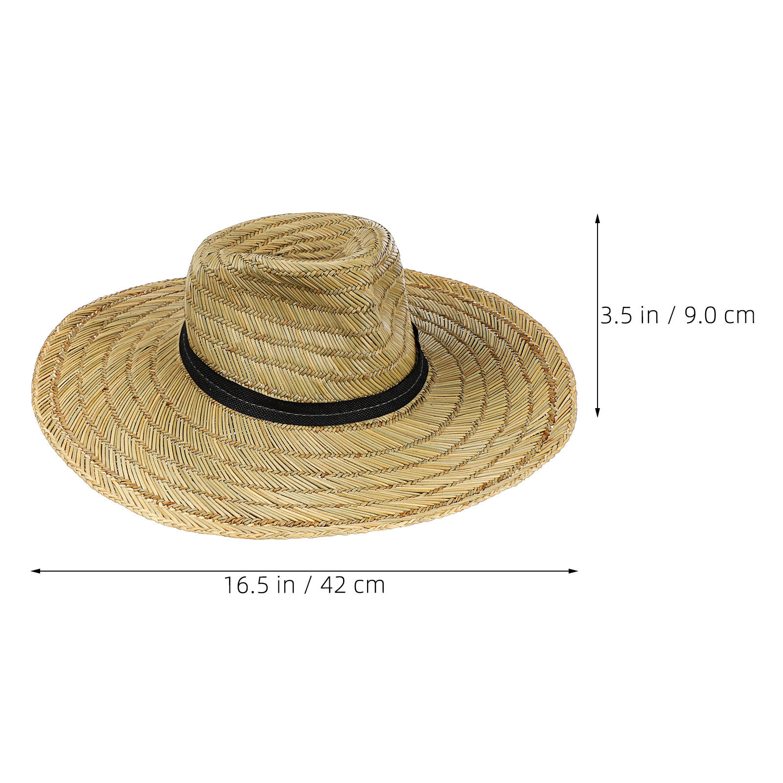 2Pcs Wide Brim Straw Hats Men  - Cowboy Hat Straw recension och pris
